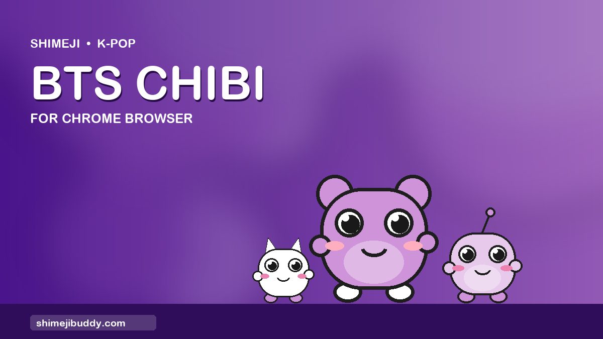 BTS Chibi Shimeji For Chrome Browser