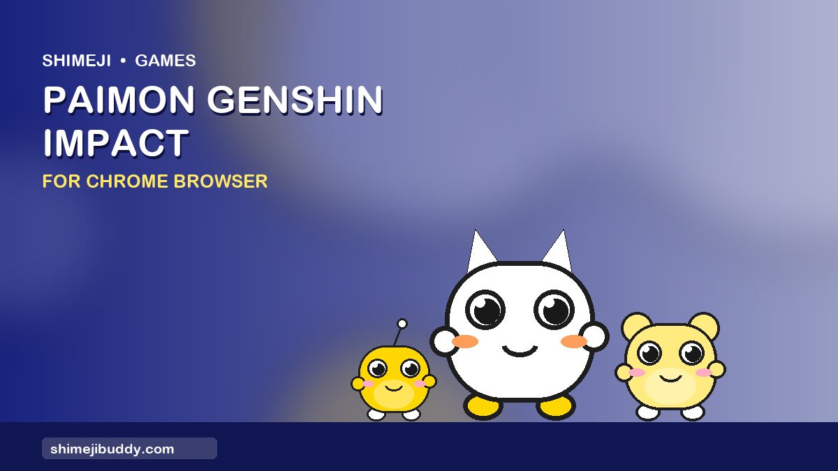Paimon Genshin Impact Shimeji For Chrome Browser