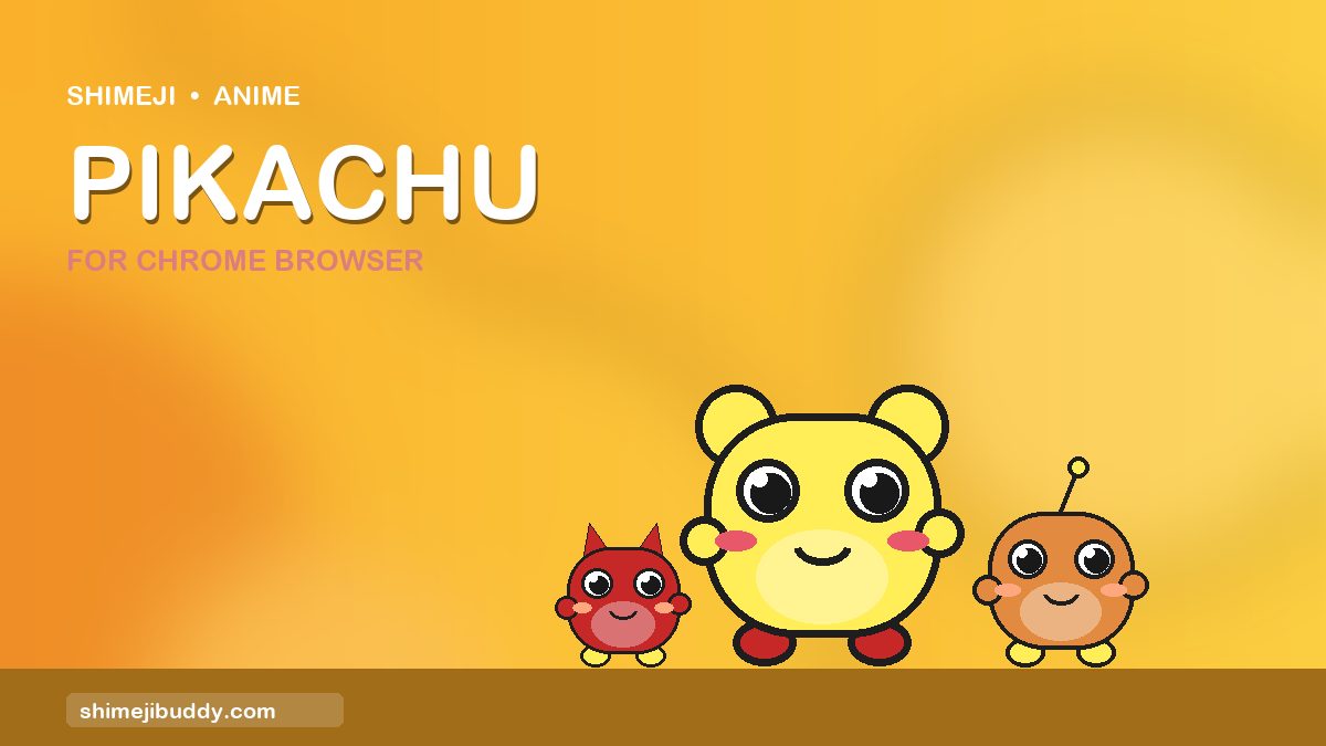 Pikachu Shimeji For Chrome Browser