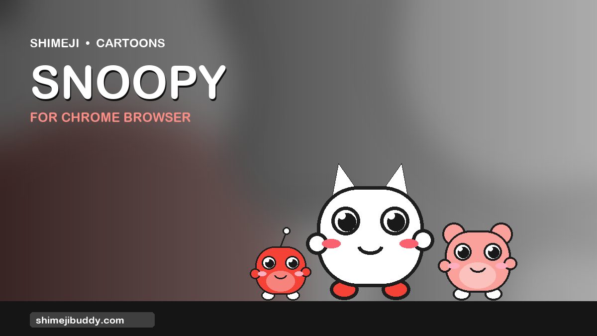 Snoopy Shimeji For Chrome Browser