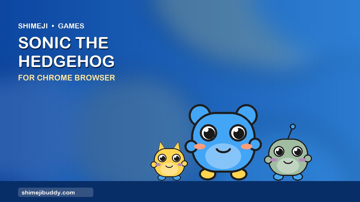 Sonic the Hedgehog Shimeji For Chrome Browser